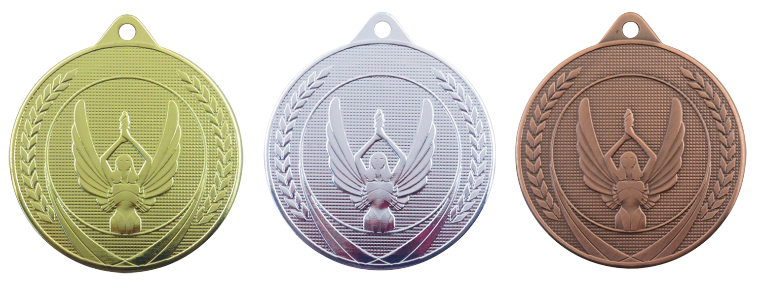 Neutraal Victory ME625 Medaille Ø 50 mm goud-zilver-brons Compleet
